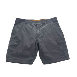 Wear First Mens Stretch Gray Shorts Flex Waistband Belted Cargo Size /48